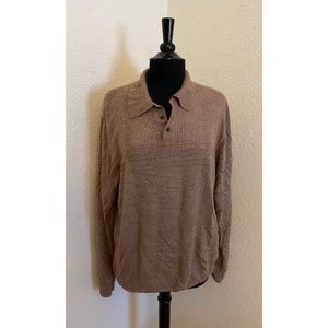 Mens-Dockers Lightweight Collared Button Knit Sweater - Sz XL